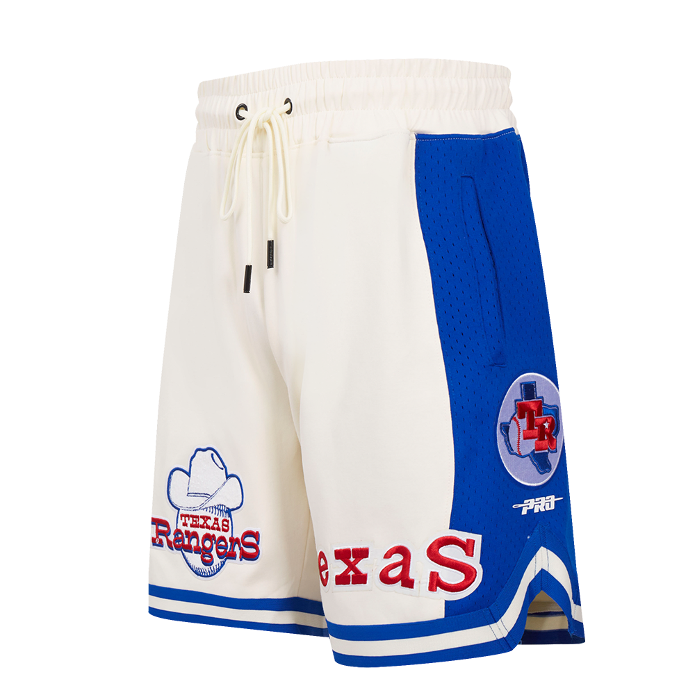 Mlb Texas Rangers Retro Classic Men S 2 0 Short Eggshell Royal Blue