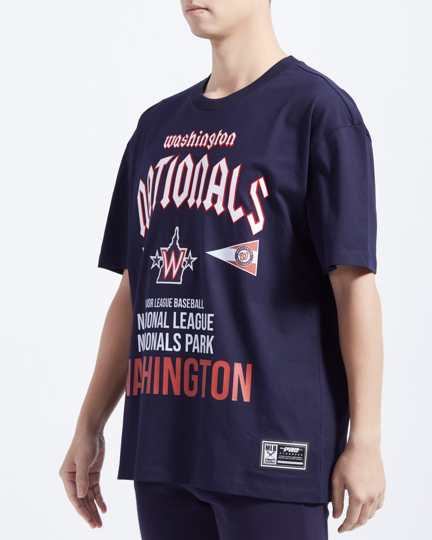 MLB WASHINGTON NATIONALS CITY TOUR CJ DROP SHOULDER TEE (MIDNIGHT NAVY)