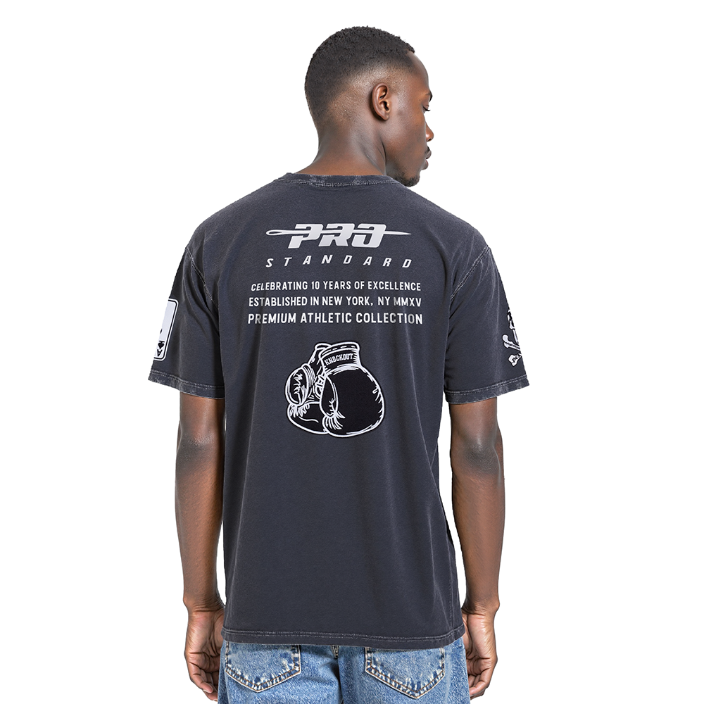 PRO STANDARD NEVER BET AGAINST MEN'S CJ DROP SHOULDER TEE (BLACK)