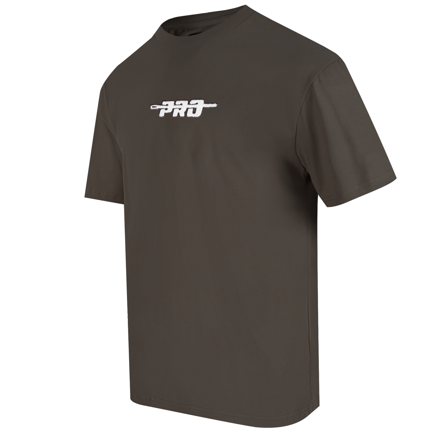 PRO STANDARD CLASSIC CHENILLE WHT LOGO MEN'S CJ DROP SHOULDER TEE (DARK TAUPE)