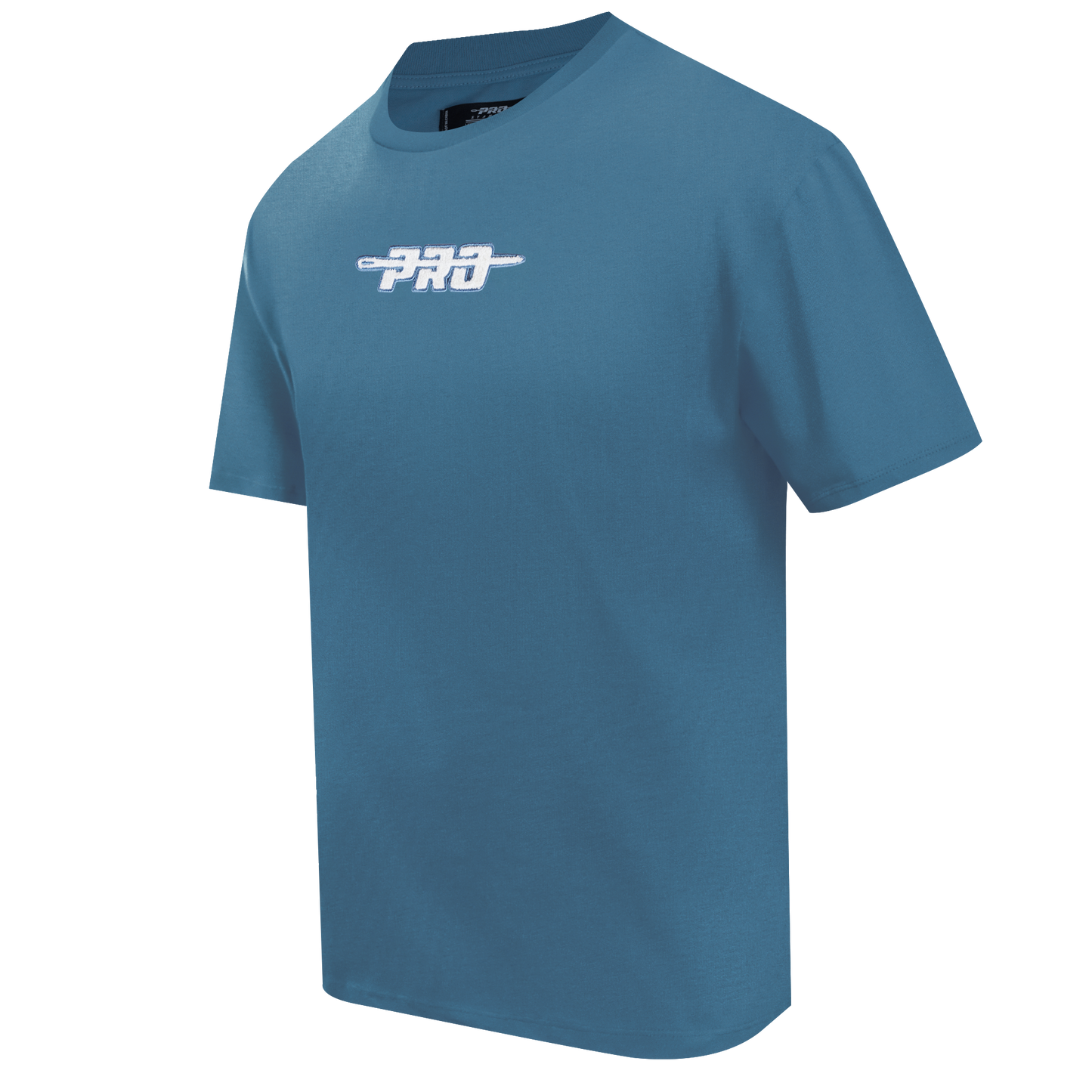 PRO STANDARD CLASSIC CHENILLE WHT LOGO MEN'S CJ DROP SHOULDER TEE (STEEL BLUE)