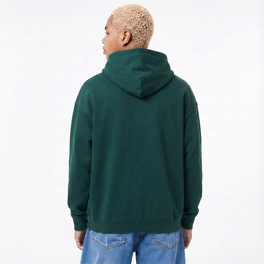 Pro Standard PRO STANDARD CLASSIC CHENILLE WHT LOGO MEN'S DROP SHOULDER FLC PO HOODIE (FOREST GREEN)