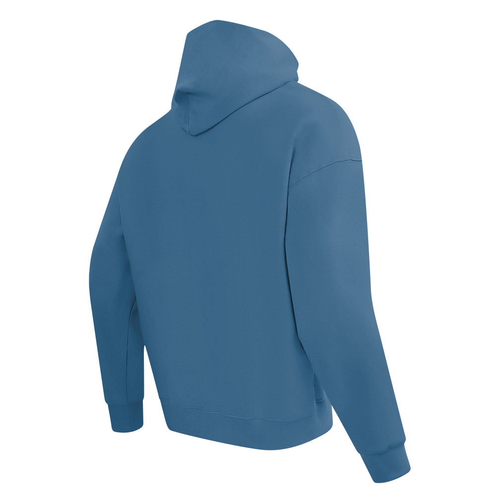 Pro Standard PRO STANDARD CLASSIC CHENILLE WHT LOGO MEN'S DROP SHOULDER FLC PO HOODIE (STEEL BLUE)