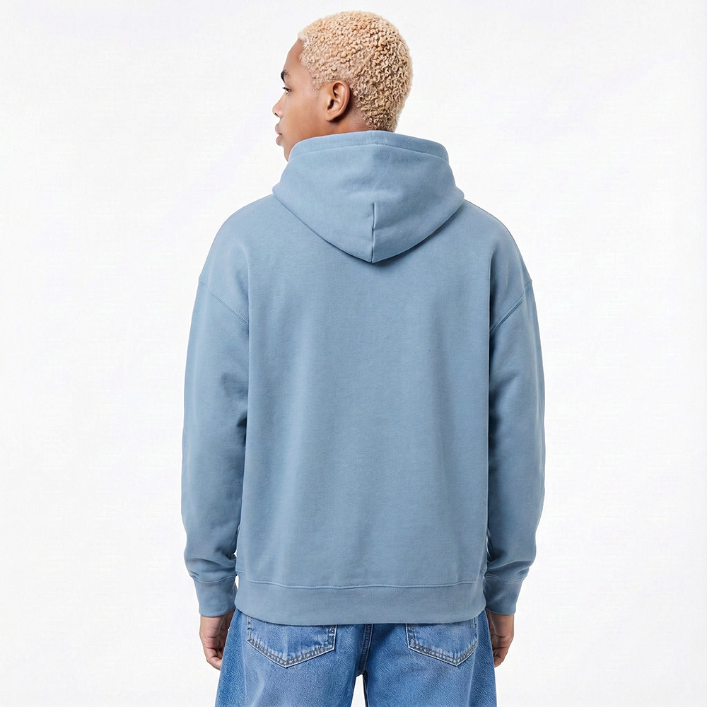 Pro Standard PRO STANDARD CLASSIC CHENILLE WHT LOGO MEN'S DROP SHOULDER FLC PO HOODIE (STEEL BLUE)