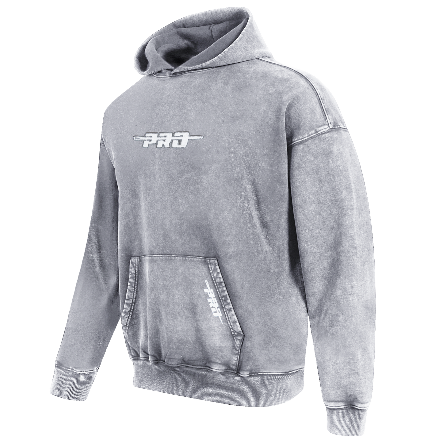 PRO STANDARD WASHED CLASSIC MEN'S ENZYME WASH DS FT PO HOODIE (WASHED GREY)