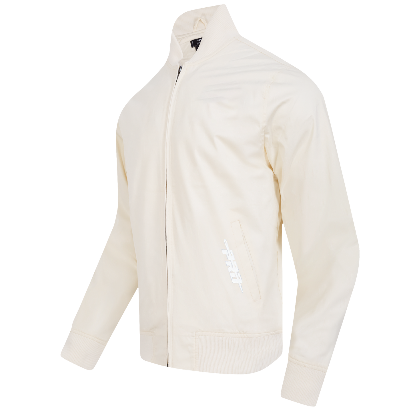 PRO STANDARD CLASSIC CHENILLE WHT LOGO MEN'S TWILL JACKET (EGGSHELL)
