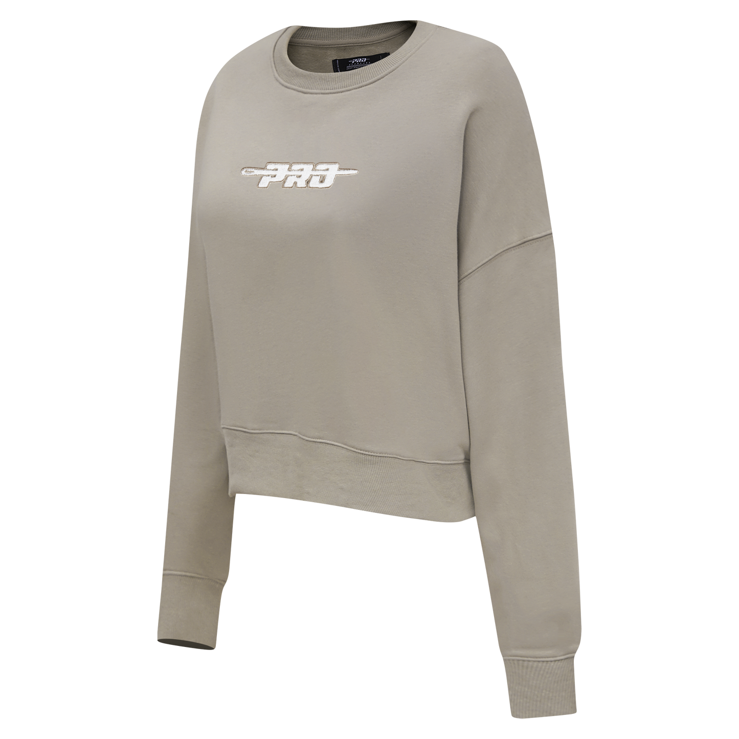 PRO STANDARD CLASSIC CHENILLE WHT LOGO WOMEN'S FLC CREWNECK (TAUPE)
