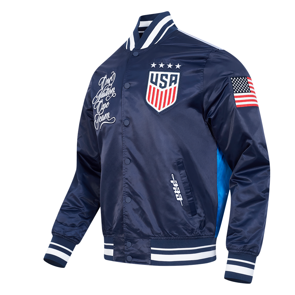US SOCCER SUBLIMATED SATIN JACKET M MIDNIGHT SKY (MIDNIGHT NAVY)