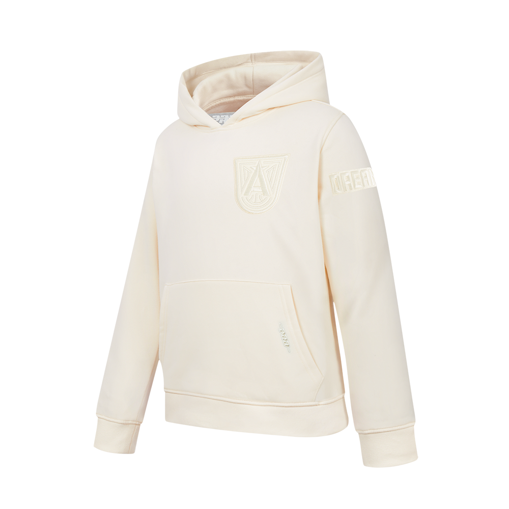 WNBA ATLANTA DREAM NEUTRAL BIG BOYS FLC PO HOODIE (EGGSHELL)