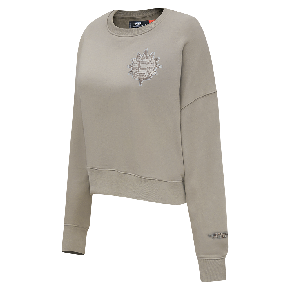 WNBA  CONNECTICUT SUN NEUTRAL WOMEN'S FLEECE CREWNECK (TAUPE)