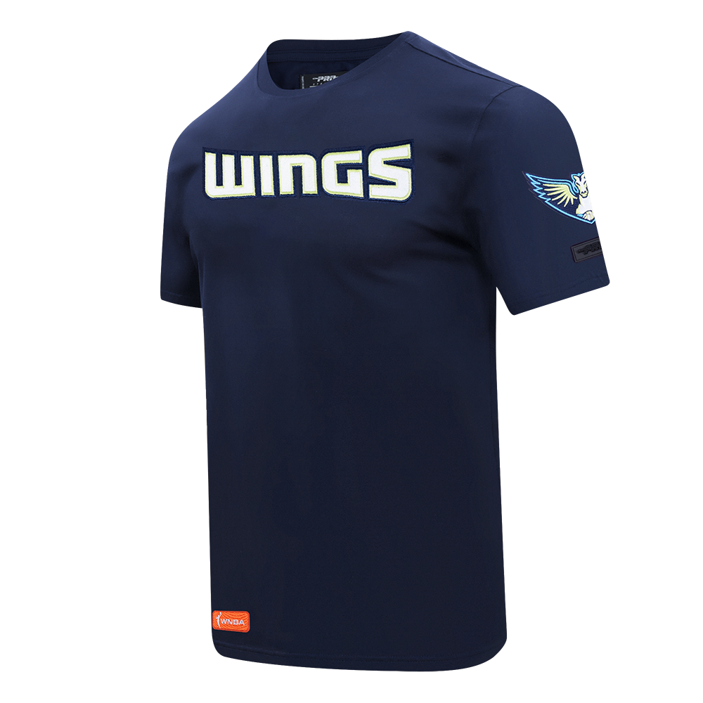 WNBA  DALLAS WINGS CLASSIC CHENILLE MEN'S SINGLE JERSEY TEE (MIDNIGHT NAVY)
