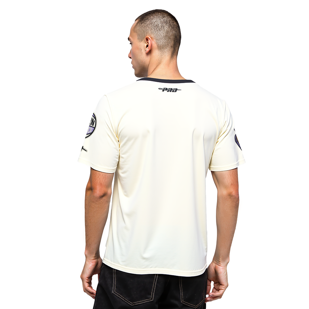 WNBA GOLDEN STATE VALKYRIES MODERN ORIGINALS MEN'S RINGER TEE (EGGSHELL/ BLACK)