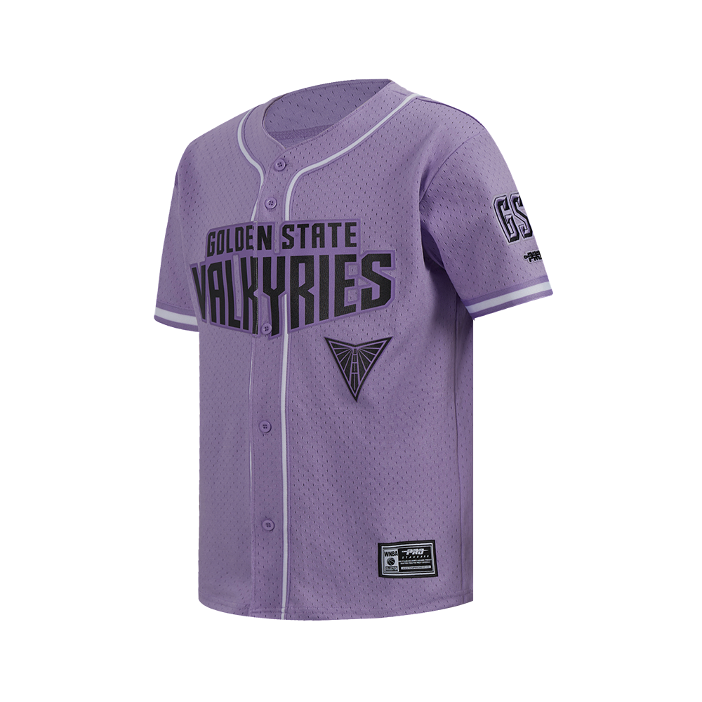 WNBA GOLDEN STATE VALKYRIES CLASSICL BIG BOY'S MESH BUTTON DOWN SHIRT (LILAC)