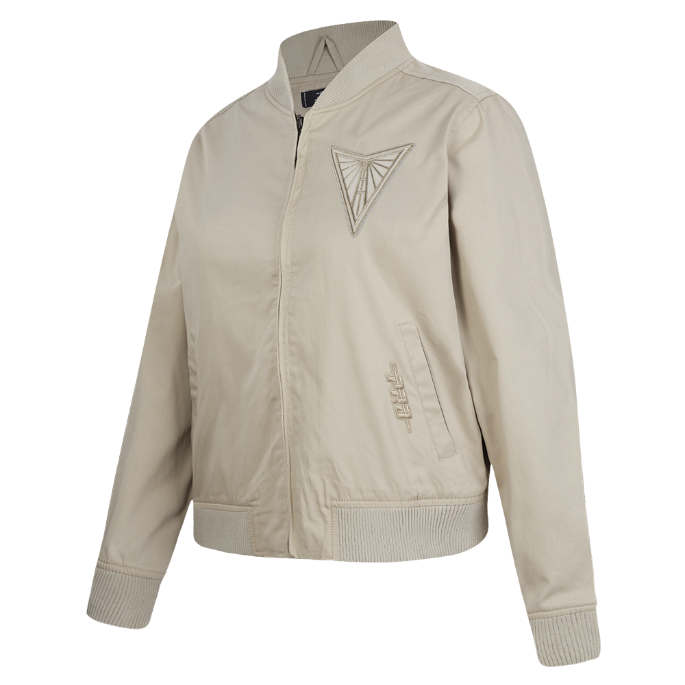 WNBA GOLDEN STATE VALKYRIES NEUTRAL WOMEN'S TWILL JACKET (TAUPE)