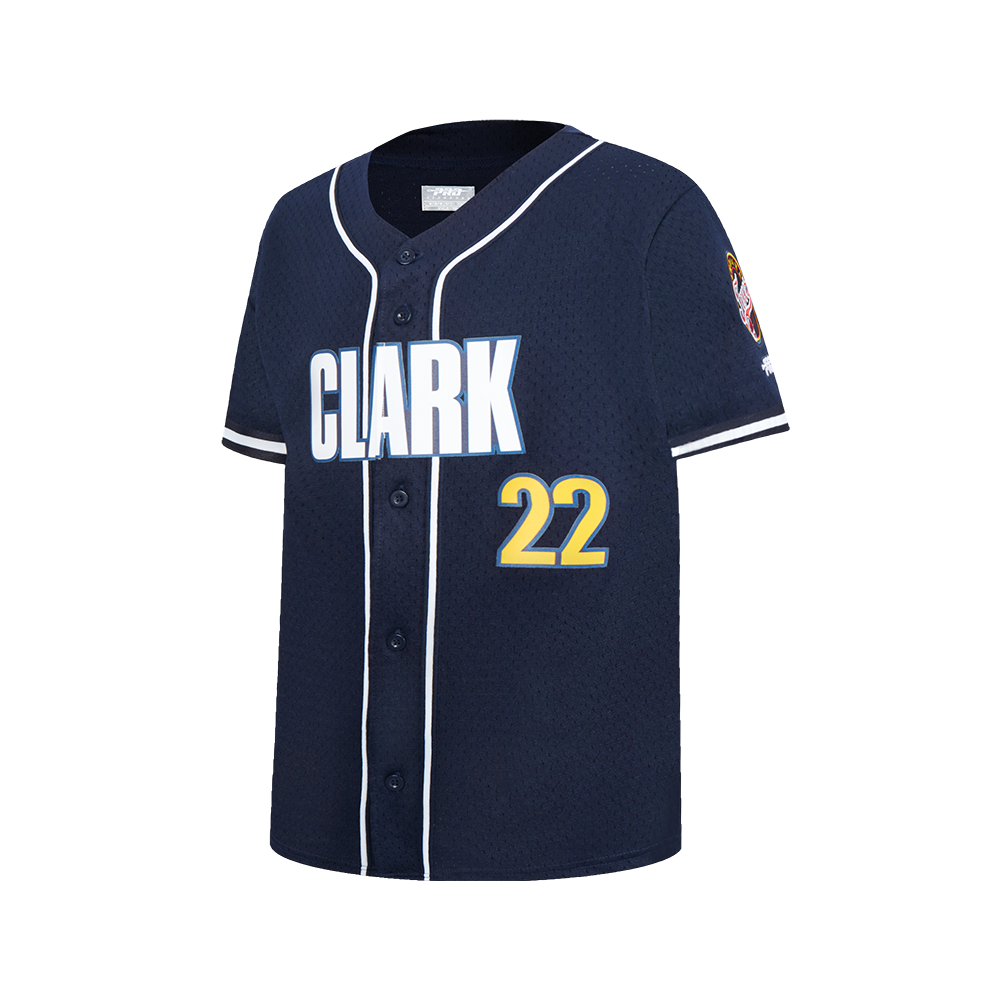WNBA INDIANA FEVER CAITLIN CLARK #22 CLASSIC PLAYER NAME AND NUMBER BIG BOY'S MESH BUTTON DOWN SHIRT (MIDNIGHT NAVY)
