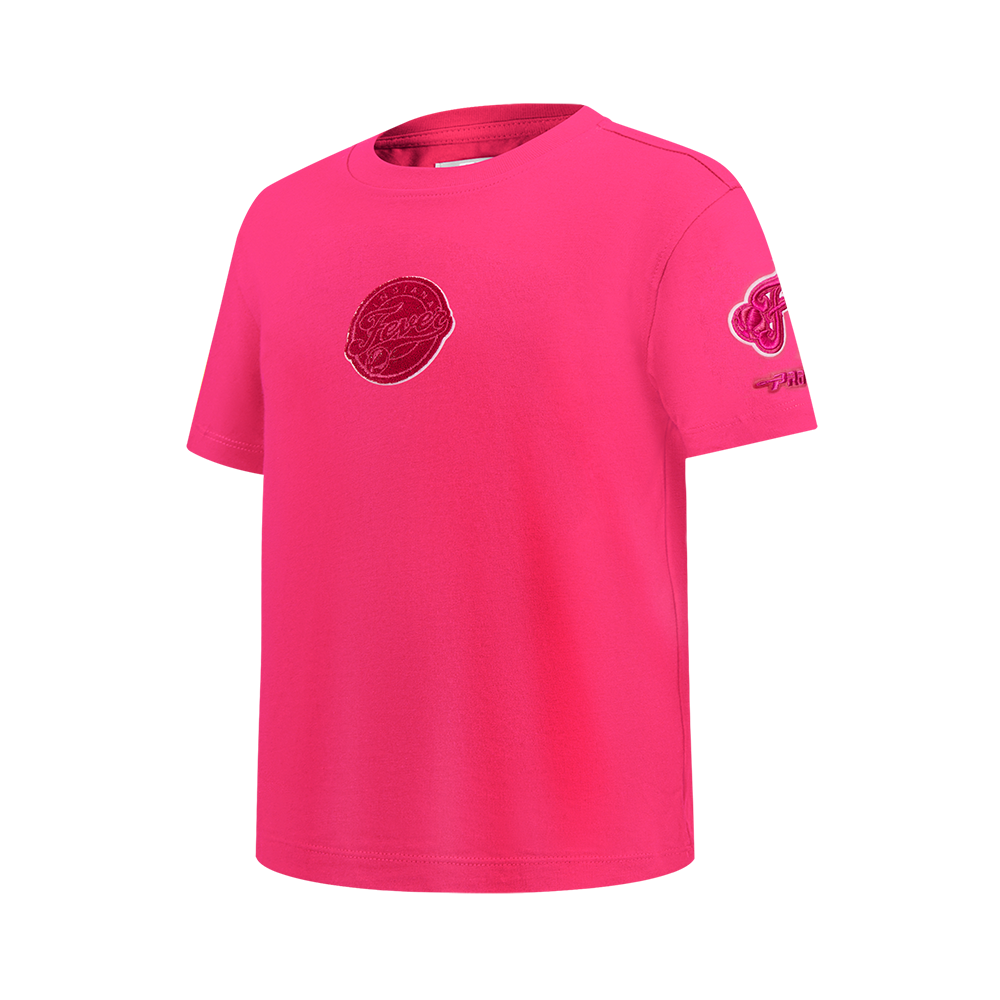 WNBA INDIANA FEVER CLASSIC TRIPLE PINK BIG GIRLS SS SLIM FIT TEE (BEETROOT PURPLE)