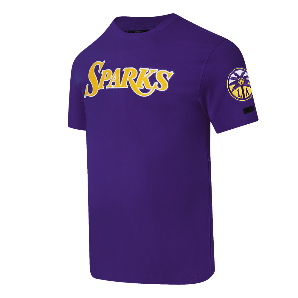 WNBA LOS ANGELES SPARKS CLASSIC CHENILLE MEN'S SJ TEE (PURPLE)