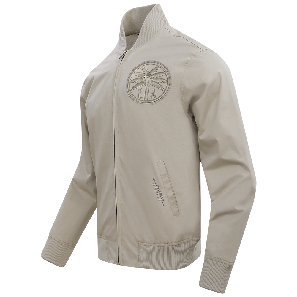 WNBA LOS ANGELES SPARKS NEUTRAL MEN'S TWILL JACKET (TAUPE)