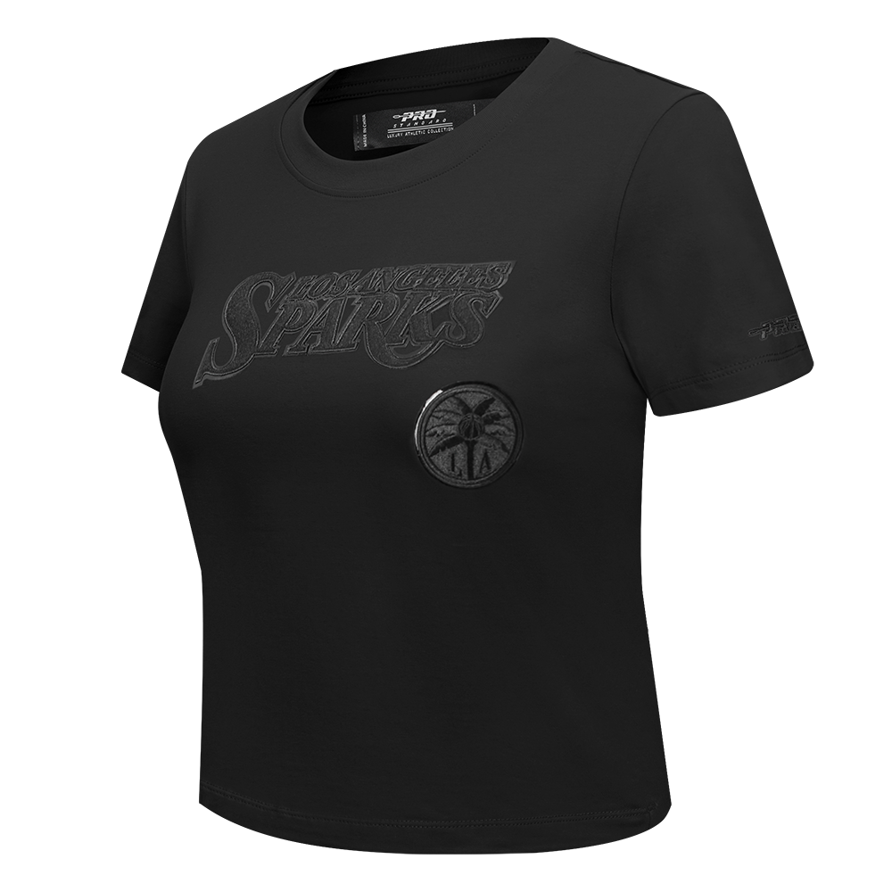 WNBA LOS ANGELES SPARKS TRIPLE BLACK WOMEN'S SS SLIM FIT TEE (BLACK)