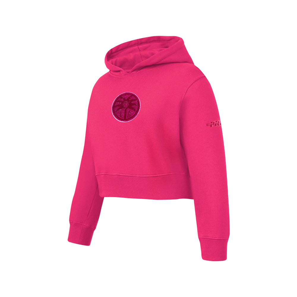 WNBA LOS ANGELES SPARKS CLASSIC TRIPLE PINK BIG GIRLS FLC PO HOODIE (BEETROOT PURPLE)