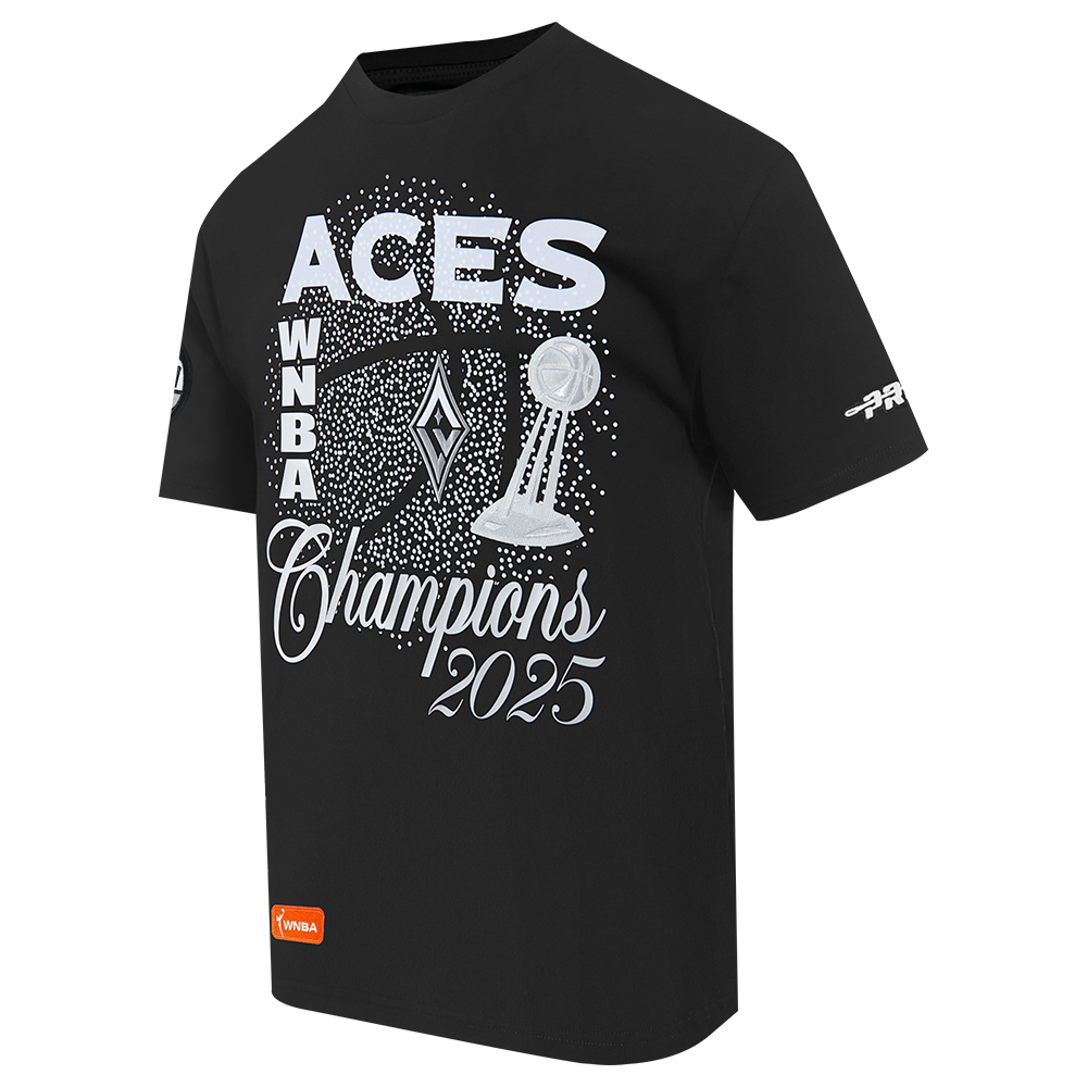 LAS VEGAS ACES WNBA FINALS 2025 MEN'S CJ DROP SHOULDER TEE (BLACK)