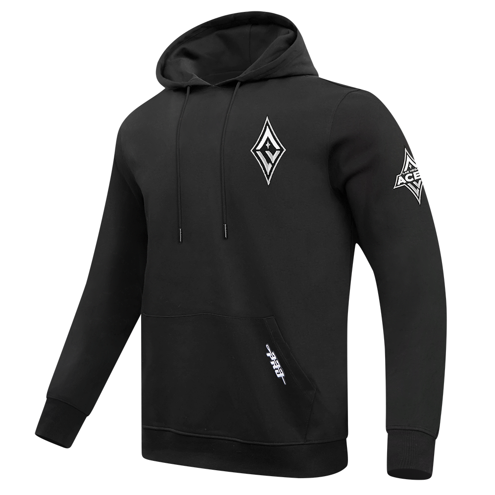 LAS VEGAS ACES CLASSIC CHENILLE MEN'S DK PO HOODIE (BLACK)