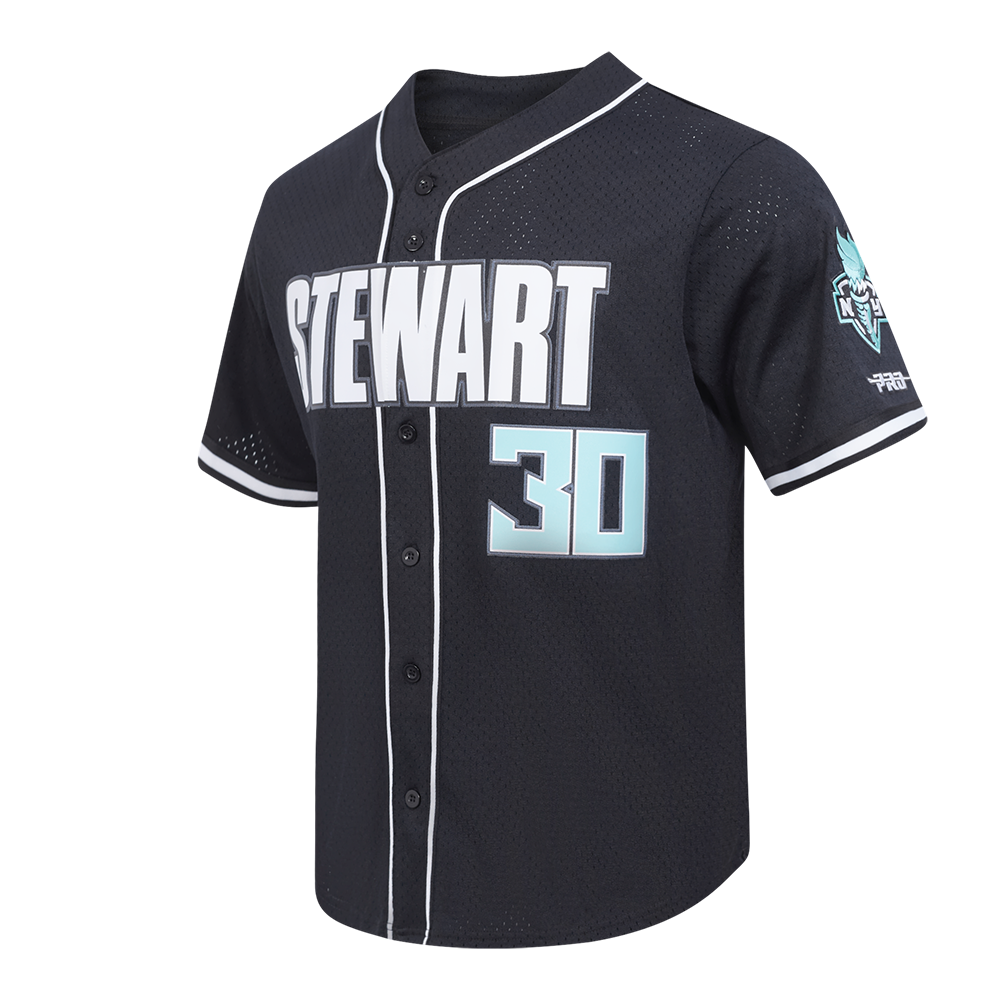 WNBA NEW YORK LIBERTY BREANNA STEWART #30 CLASSIC PLAYER NAME AND NUMBER MEN'S SINGLE JERSEY TEE (BLACK)