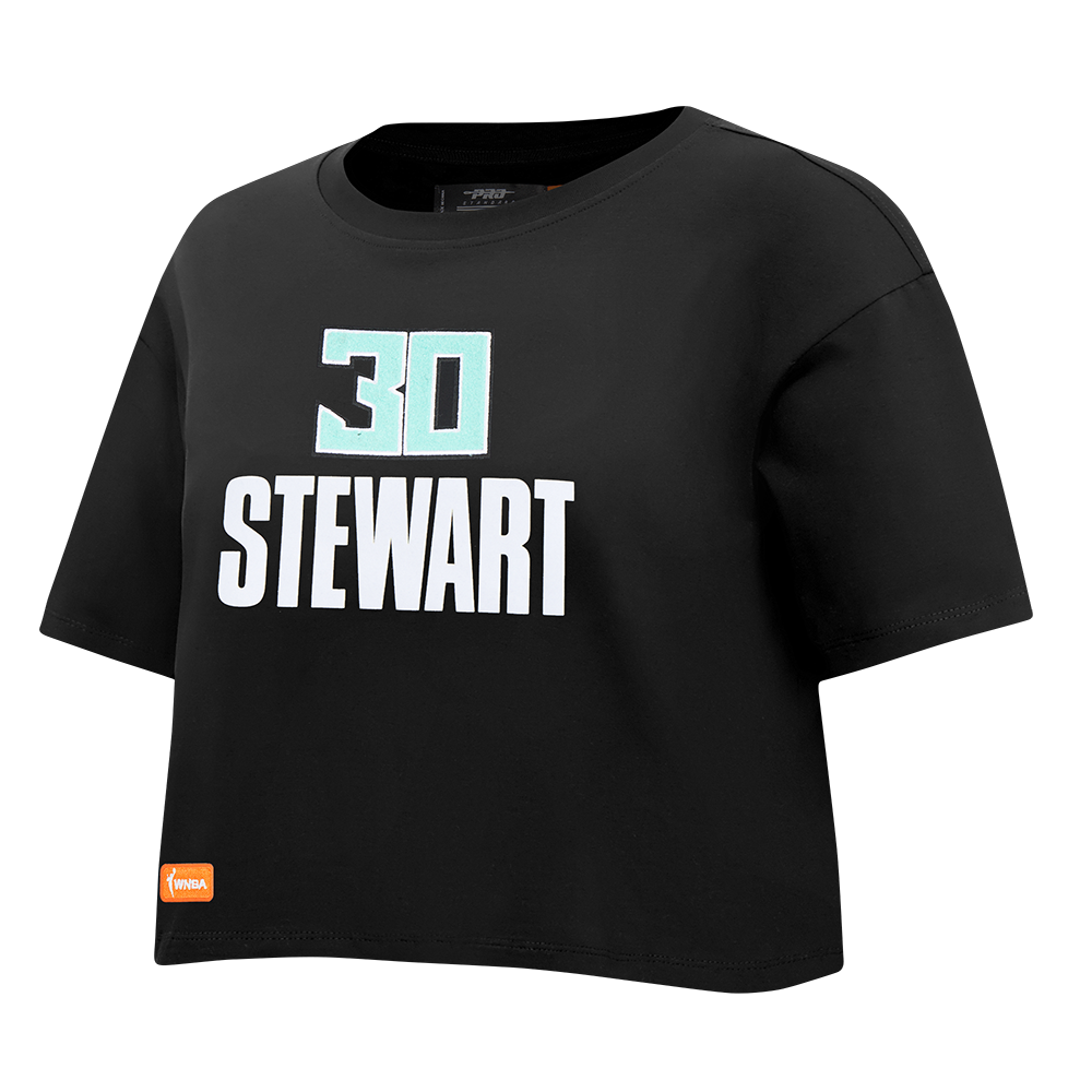 WNBA NEW YORK LIBERTY BREANNA STEWART #30 CLASSIC PLAYER NAME AND NUMBER (BLACK)