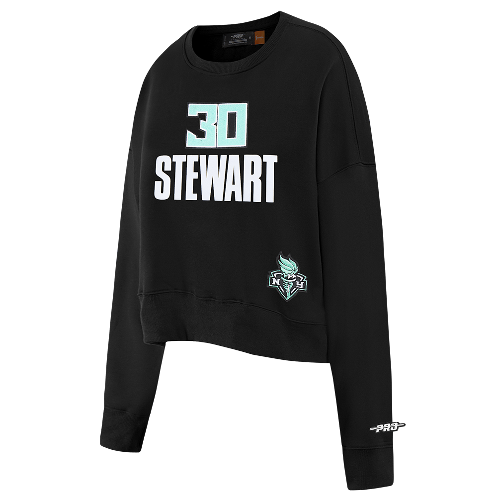 WNBA NEW YORK LIBERTY BREANNA STEWART #30 CLASSIC PLAYER NAME AND NUMBER (BLACK)