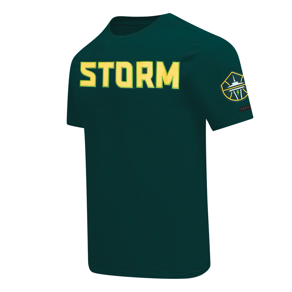 WNBA SEATTLE STORM CLASSIC CHENILLE MEN'S SJ TEE (FOREST GREEN)