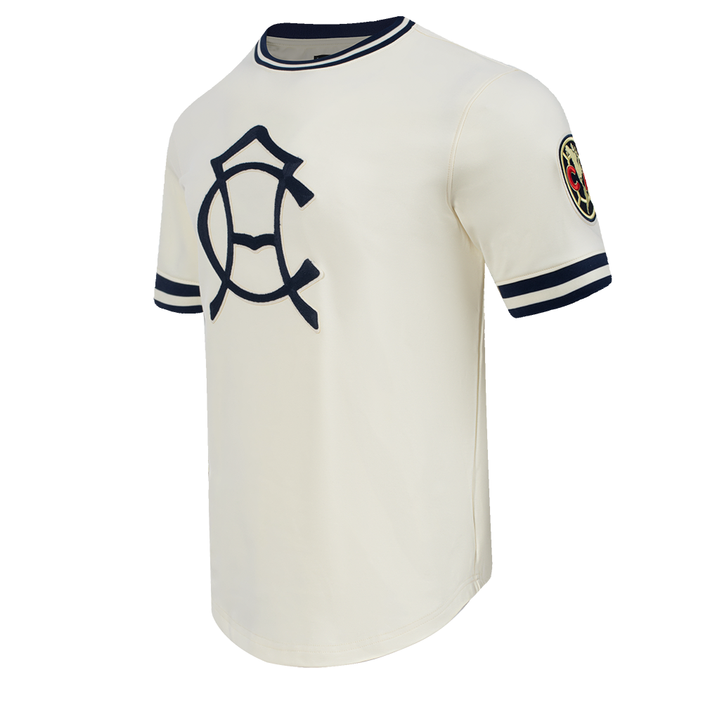 Liga MX CLUB AMERICA PREMIUM MEN'S DK TEE (EGGSHELL/ MIDNIGHT NAVY)