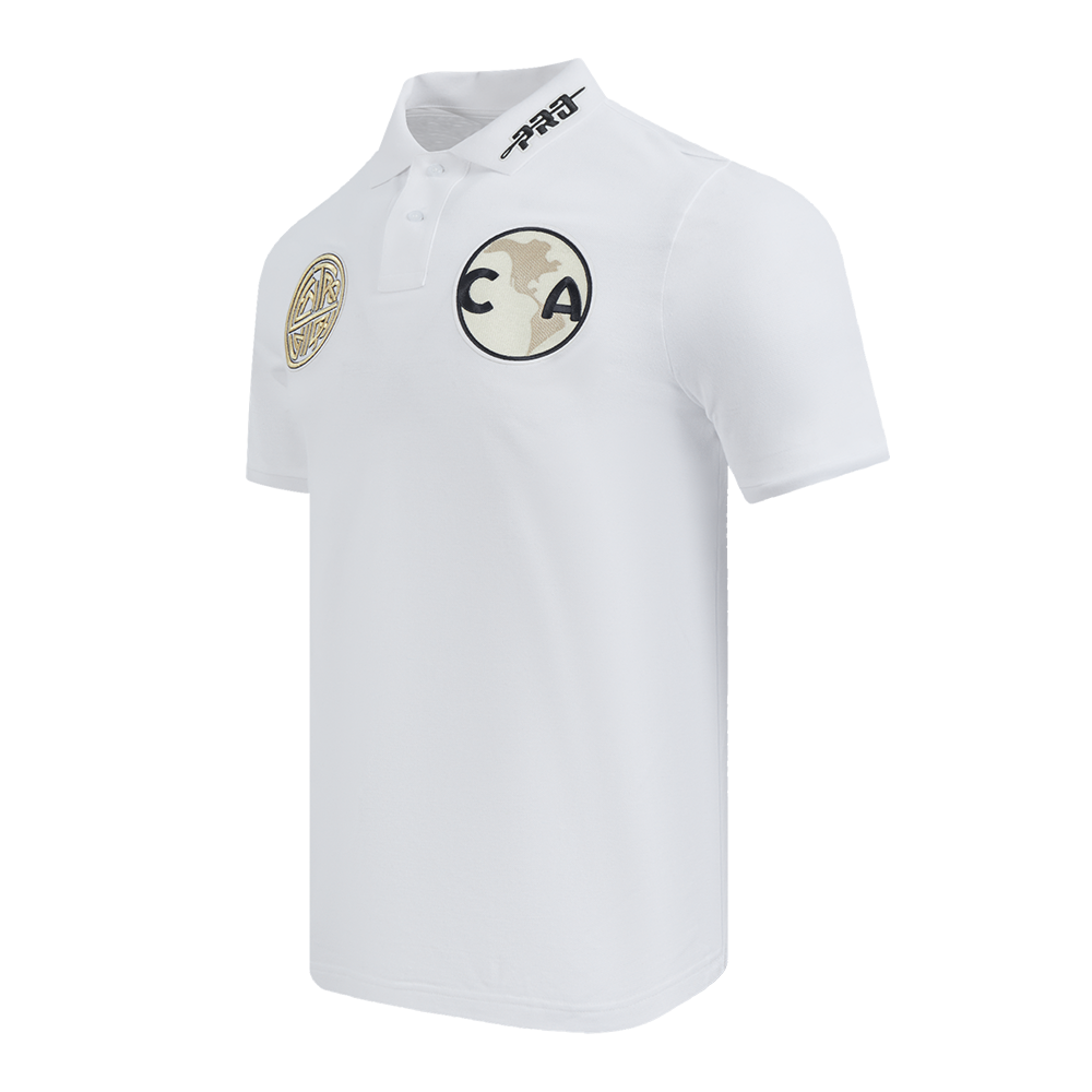 Liga MX CLUB AMERICA PREMIUM MEN'S SS PIQUE POLO (WHITE)