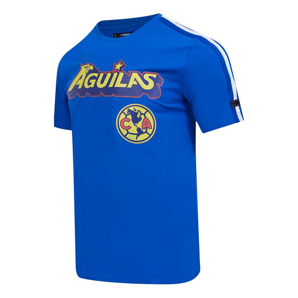 LIGA MX CLUB AMERICA MESH MEN'S SINGLE JERSEY TAPING TEE (ROYAL BLUE)