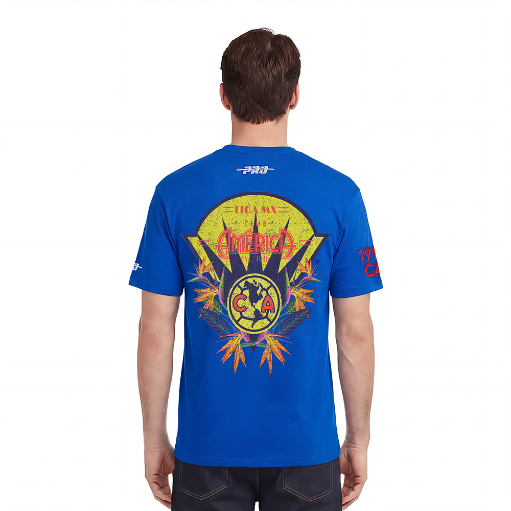 LIGA MX CLUB AMERICA PARADISE MEN'S S/S TEE (ROYAL BLUE)