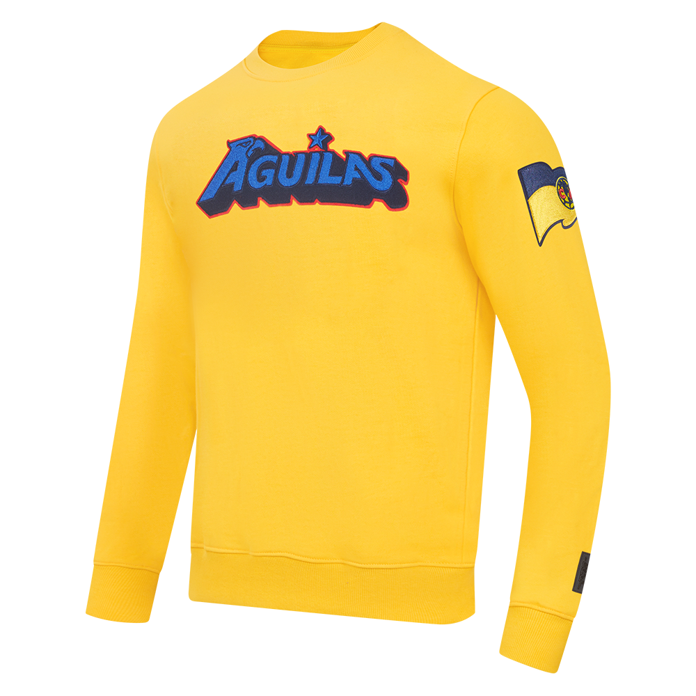 LIGA MX CLUB AMERICA STADIUM MEN'S FLEECE CREWNECK (YELLOW)