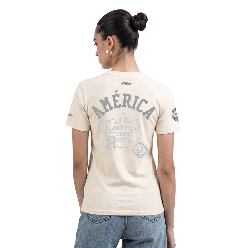 Liga MX CLUB AMERICA STREET TEAM WOMEN'S SJ SLIM FIT TEE (EGGSHELL)
