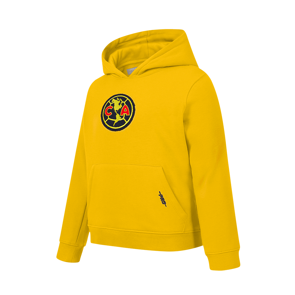 LIGA MX CLUB AMERICA STADIUM BIG BOYS FLEECE PULLOVER HOODIE (YELLOW)