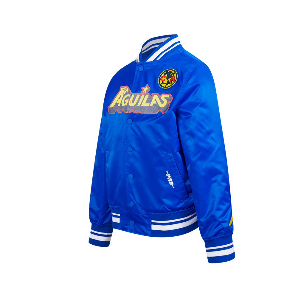LIGA MX CLUB AMERICA STADIUM BIG BOYS RIB SATIN JACKET (ROYAL BLUE)