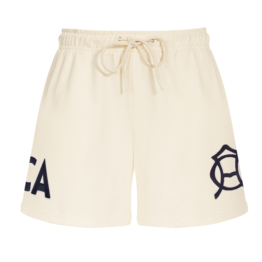 LIGA MX CLUB AMERICA PREMIUM WOMEN'S FLEECE SHORT (EGGSHELL)