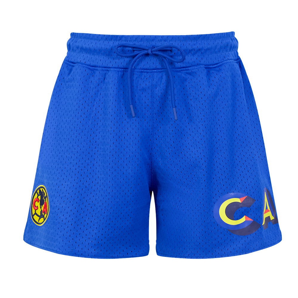LIGA MX CLUB AMERICA STADIUM WOMEN'S MESH BASKETBALL SHORT (ROYAL BLUE)