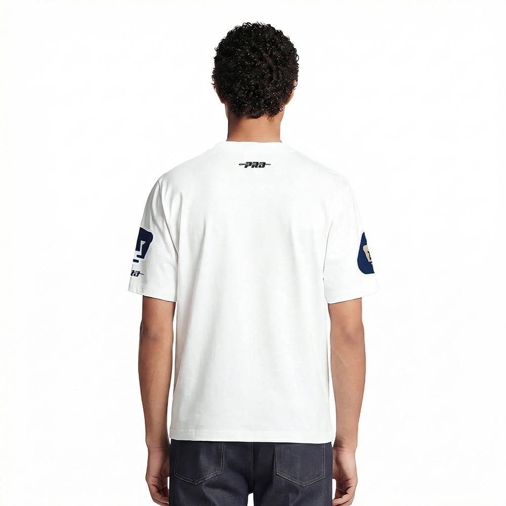 LIGA MX PUMAS UNAM CLASSIC CHENILLE MEN'S S/S TEE (WHITE)