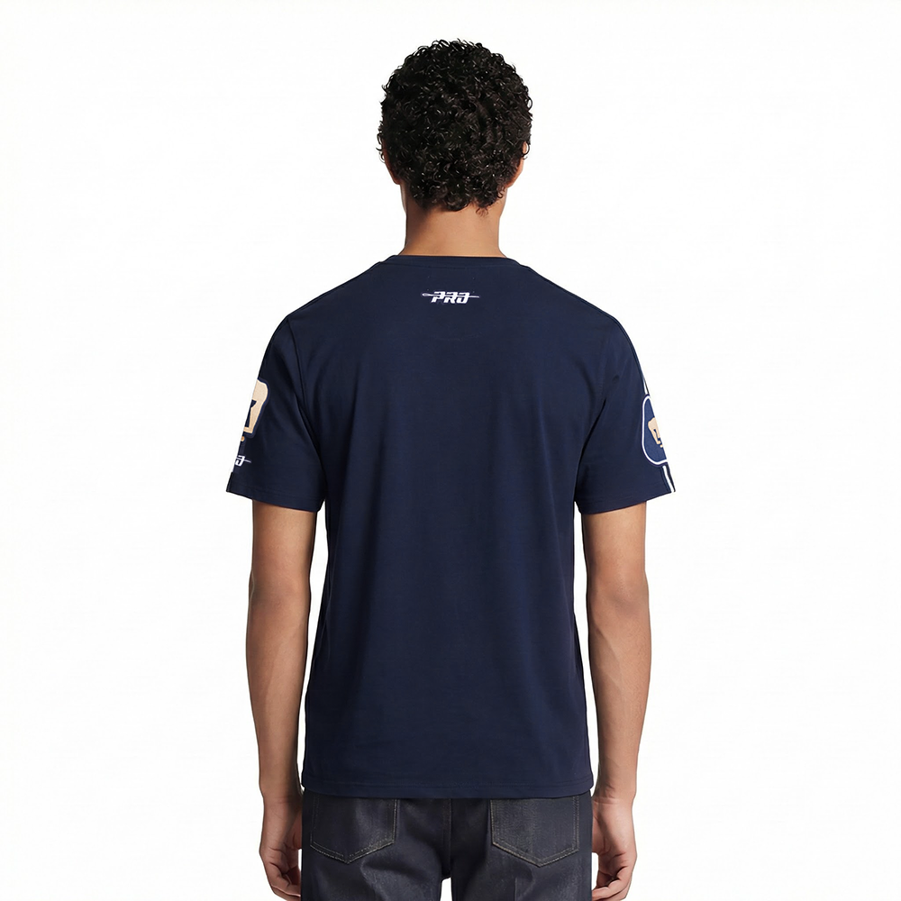 LIGA MX PUMAS UNAM CLASSIC CHENILLE MEN'S SJ TAPING TEE (MIDNIGHT NAVY)