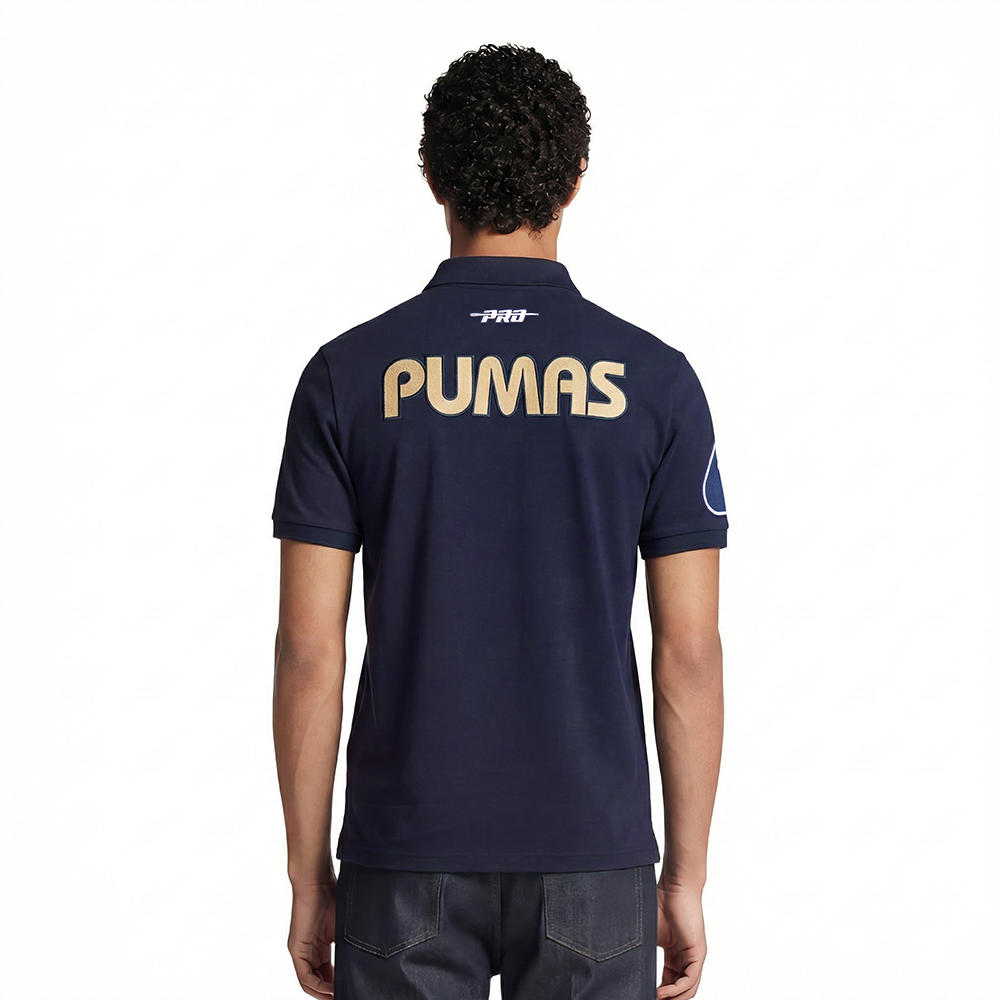LIGA MX PUMAS UNAM CLASSIC CHENILLE MEN'S DK POLO (MIDNIGHT NAVY)