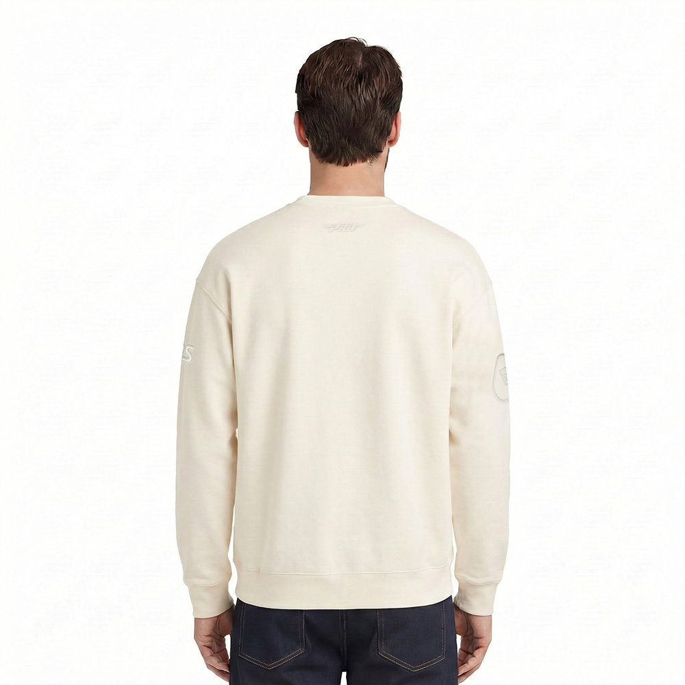 LIGA MX PUMAS UNAM NEUTRAL MEN'S CREWNECK SWEATSHIRT (EGGSHELL)
