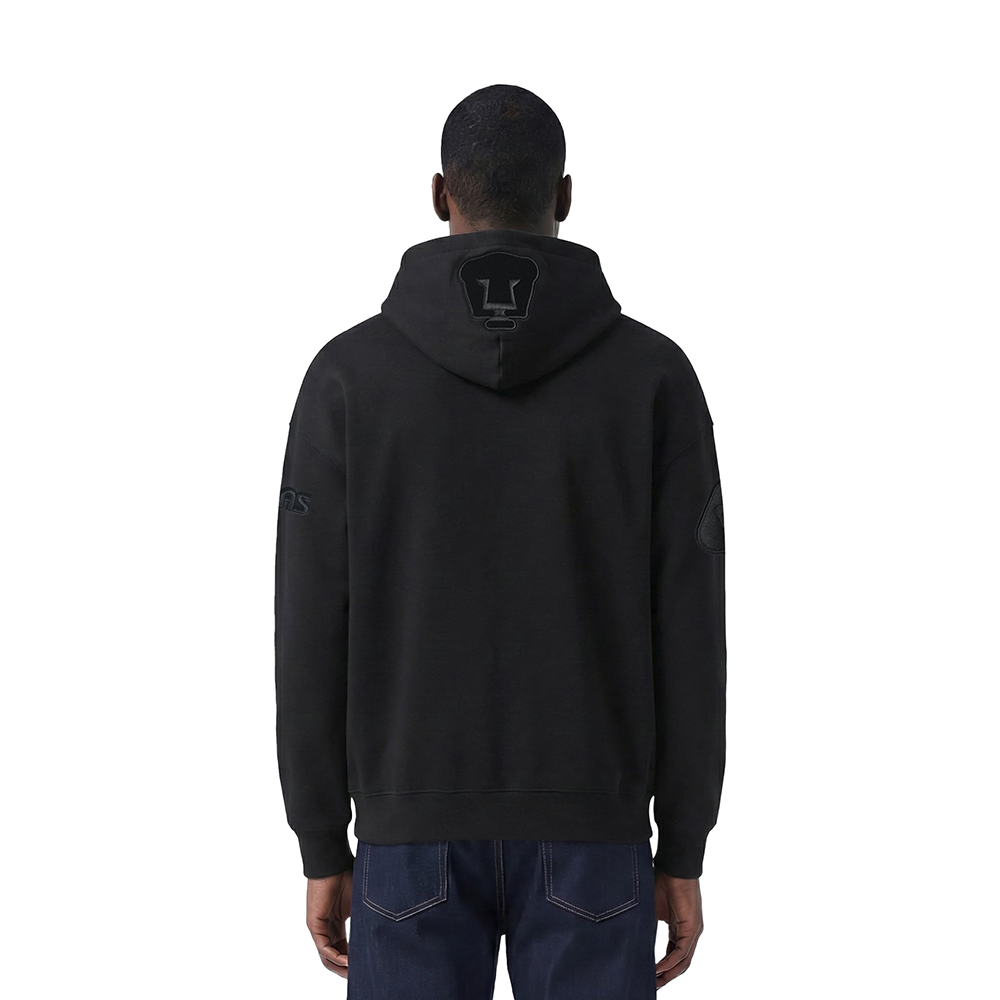 LIGA MX PUMAS UNAM NEUTRAL MEN'S DROP SHOULDER FLC PO HOODIE (BLACK)