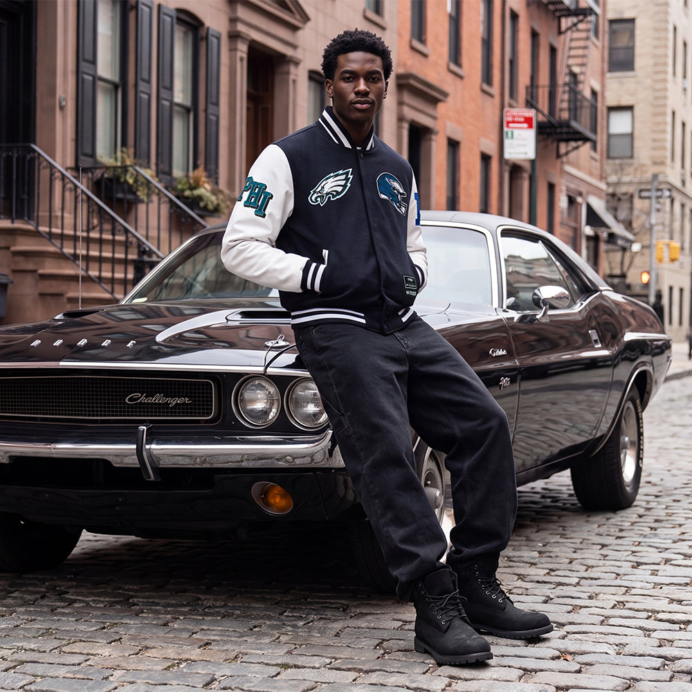Philadelphia Eagles Day One varsity jacket — lifestyle