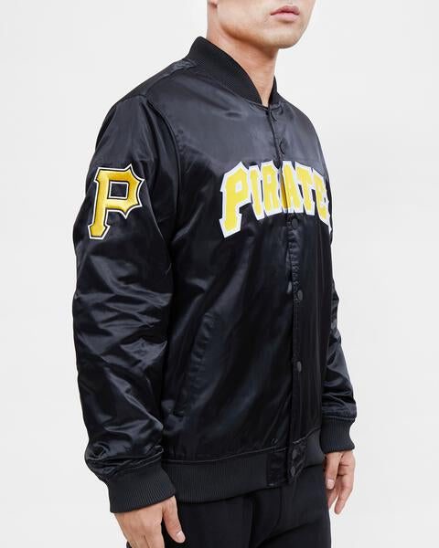 Pittsburgh Pirates Two-Tone Wool and Leather Jacket - Black