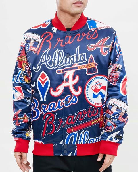 x Atlanta Braves Blue Bomber Jacket