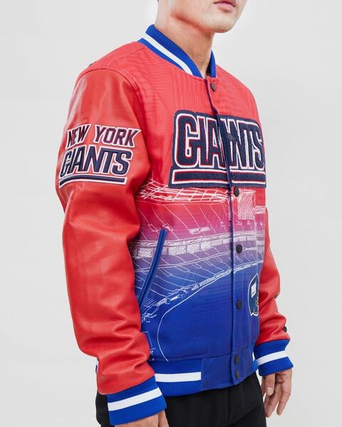 OVO NBA New York Knicks Blue Varsity Jacket - Jacket Hub