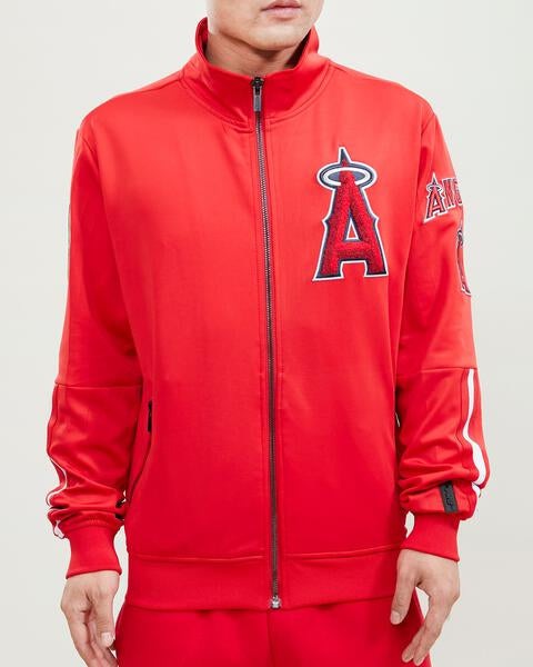 MLB LOS ANGELES ANGELS CLASSIC MEN'S TRACK JACKET (RED)